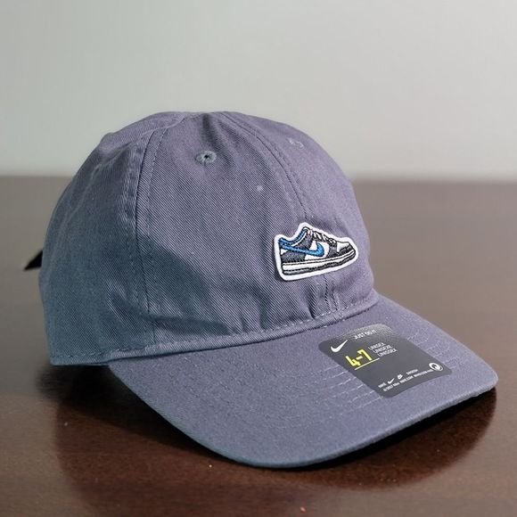 Nike Dunk Low Panda Staple Pigeon Dad Hat Cap Grey Black White Blue Cotton New - Picture 4 of 8